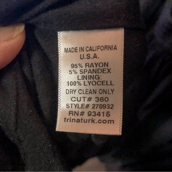 Philip Lim Cocktail Sheath Dress Asymmetrical V- Neckline Black Size 4 - Picture 7 of 7